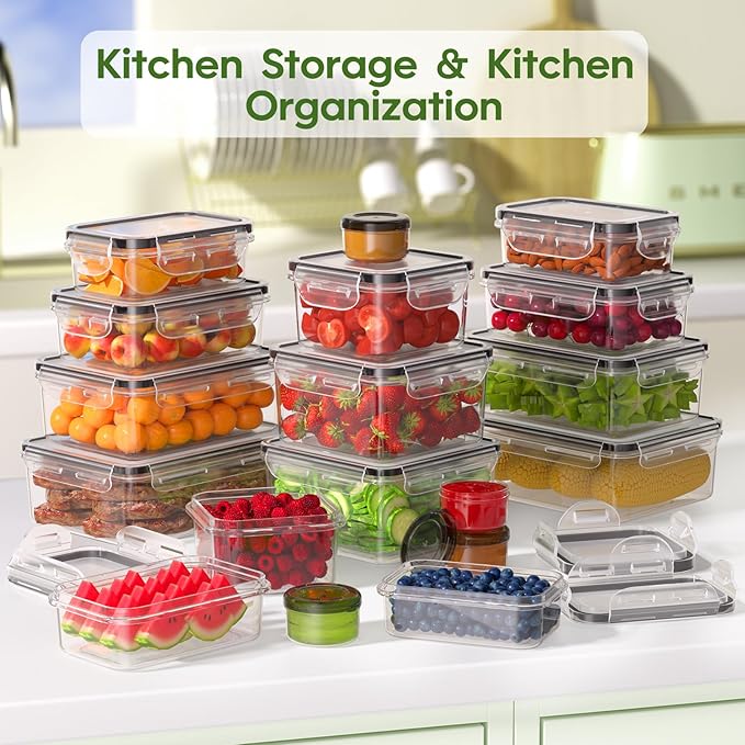 36-Piece Food Storage Containers
