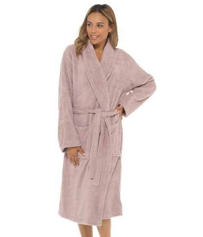 Ladies Undercover Towelling Robe LN566 Mink 12-14