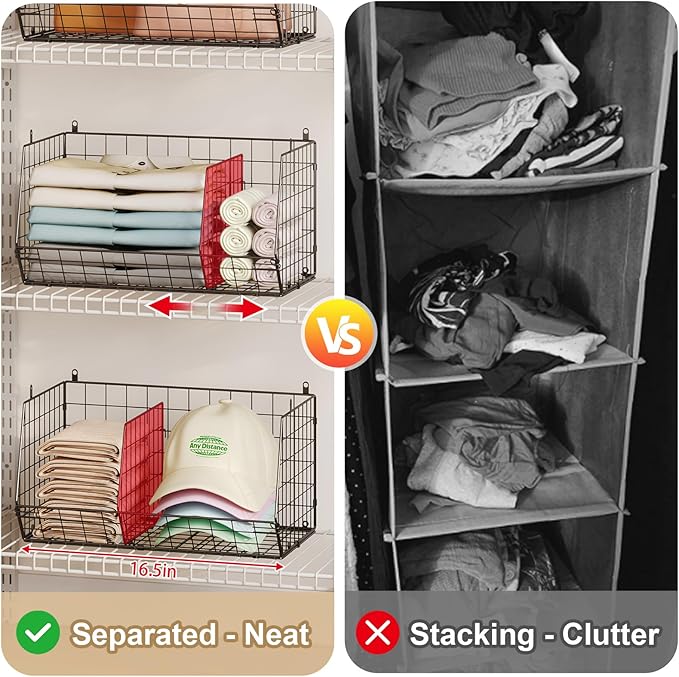 5 Tier Extra Large Closet Hanging Organizer