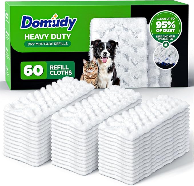 60 Count Heavy Duty Dry Sweeping Cloths Refills