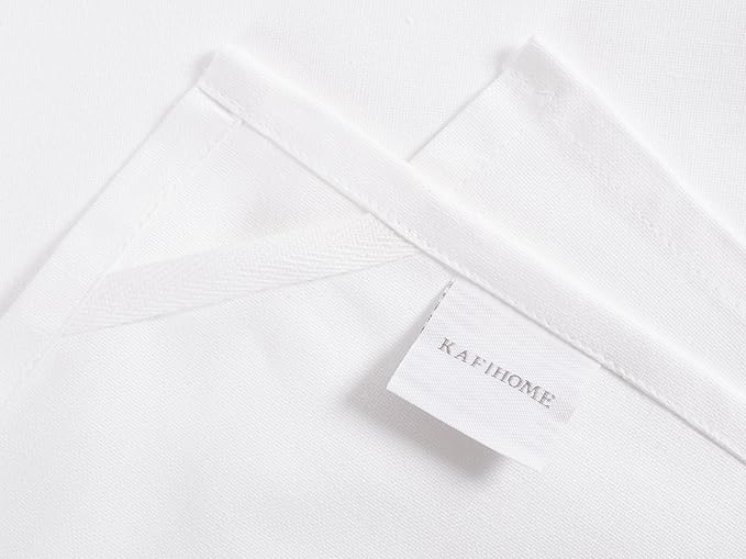 KAF Home White Kitchen Towels, 10 Pack, 100% Cotton