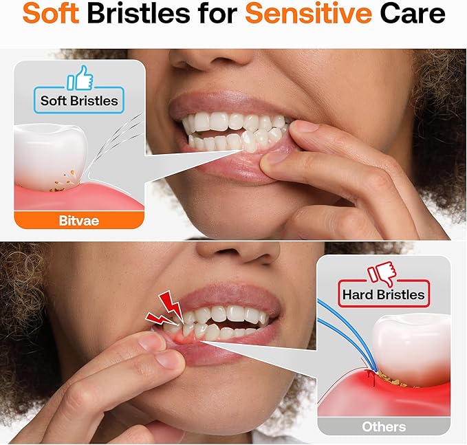 Bitvae ADA Accepted Electric Toothbrush, Travel Toothbrush Rechargeable