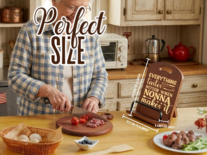 InnoBeta Nonna Gifts, Cookbook Stand for Kitchen Counter, Perfect Gifts for Nonna on Birthday, Adjustable Tablet Recipe Book Holder, Unique Italian Kitchen Decor