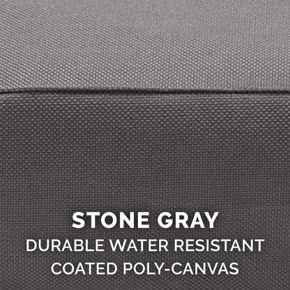 FurHaven Replacement Dog Bed Cover Water-Resistant Indoor/Outdoor Logo Print Oxford Polycanvas Mattress, Washable - Stone Gray, Large