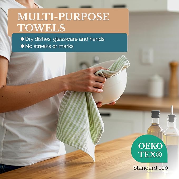 Casa Platino Kitchen Towels Cotton and Kitchen Dish Towels – Soft Cotton Set of