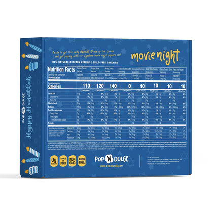 Hanukkah Gifts Movie Night Popcorn Gift Set, Kosher OU-D, Gift Baskets, 5 Gourmet Popcorn Kernels and 5 Flavoring, Non-GMO Hanukkah Set - 10 Pack, Gifts Ideas For Men, Women, Kids