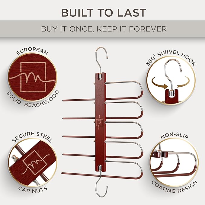 MORALVE Pants Hangers Space Saving