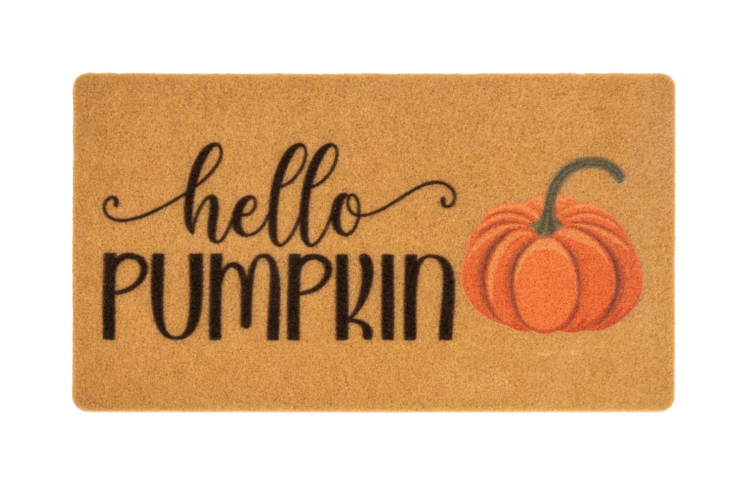 Mealah Hello-Pumpkin-Welcome-Doormat for Outdoor-Entrance - Non-Slip-Coir-Fall-Welcome-Door-Mat Harvest-Festival Front-Door-Mat 17 x 29 Inch