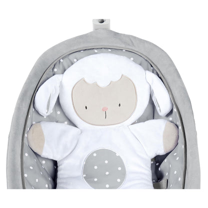 Ingenuity, Cuddle Lamb Baby Rocking Hammock with Vibration, Game Bow are 2 Stuffed Animals, 12 Melodies, 4 Nature Sounds, Adjustable Volume, Ergonomic, from Newborn to 18 kg