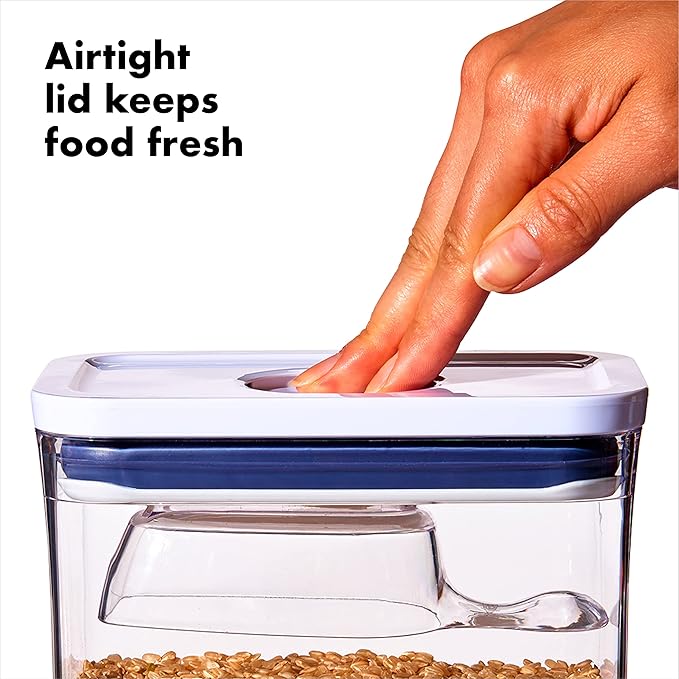 OXO Good Grips Pet Food Container 6.0 Qt | Clear | Airtight Seal |