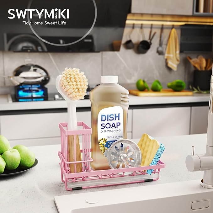 SWTYMIKI Sink Caddy Sponge Holder