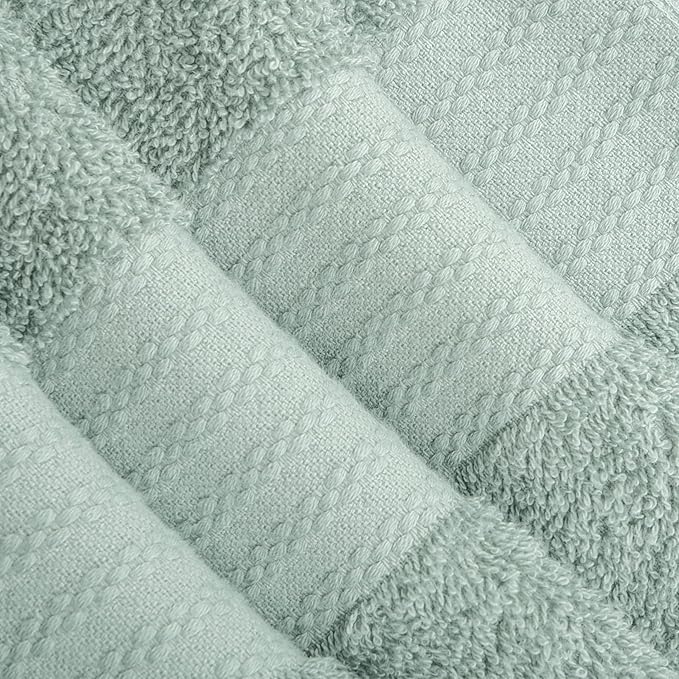 GLAMBURG Premium Cotton Oversized 2 Pack Bath Sheet 35x70-100% Pure Cotton