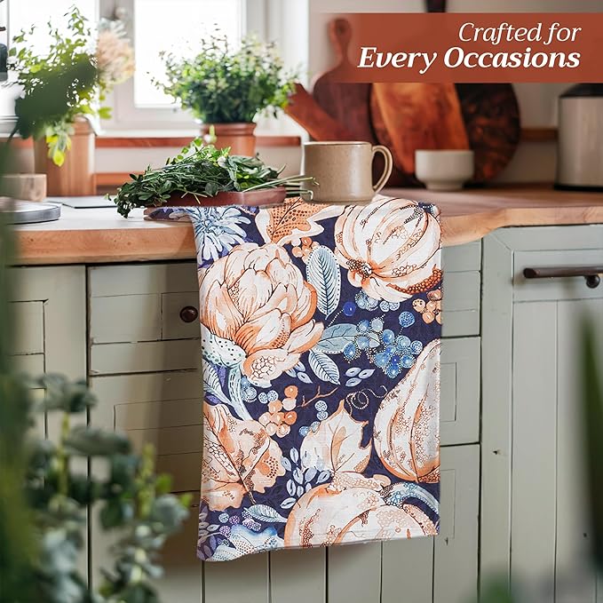 Maison d' Hermine Kitchen Towels Set of 3 100% Cotton 20" x 27.5" Reusable