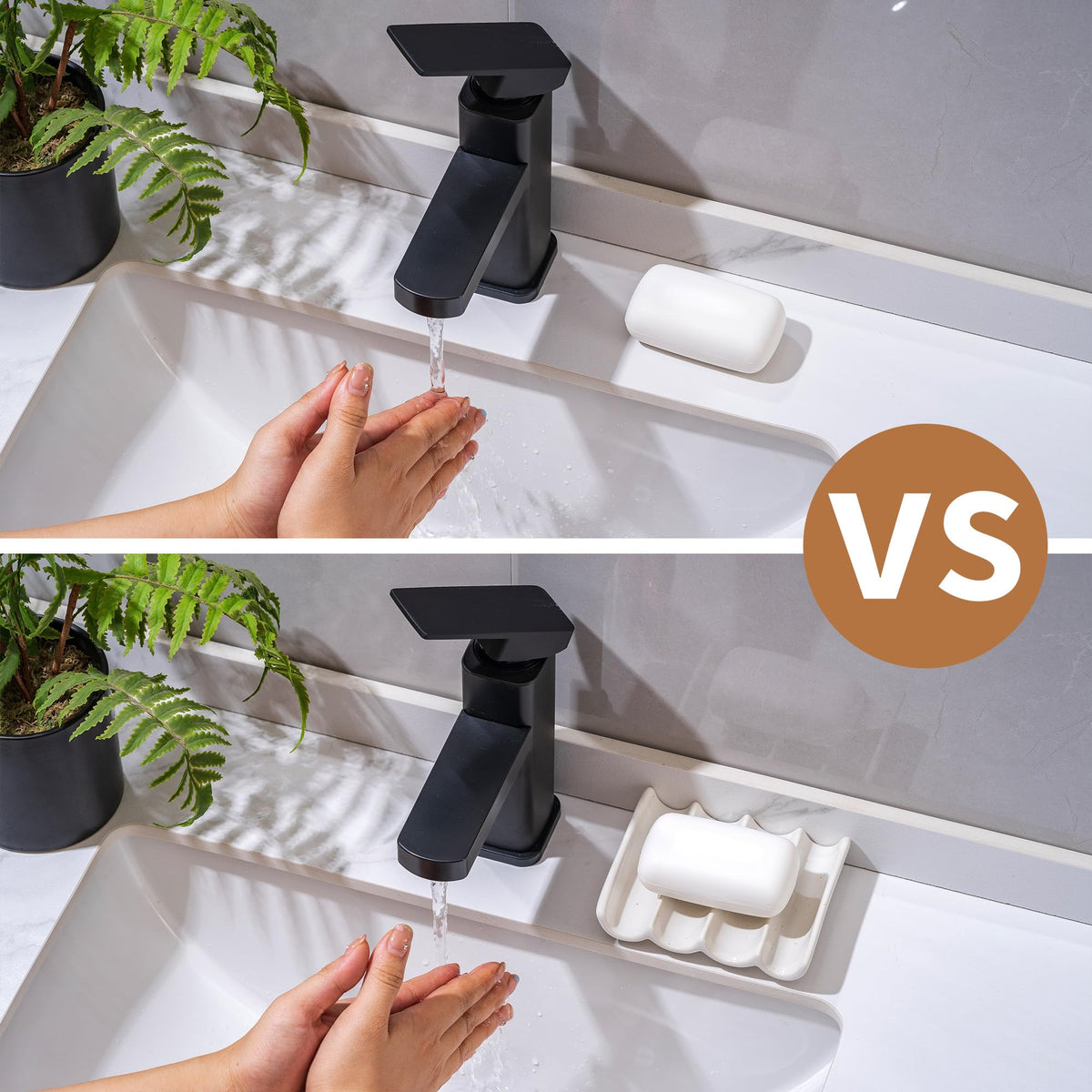 Soap Dish, Draining Ceramic Soap Holder Fluted Design Bar Soap Holder for Shower Bathroom, Soap Saver, Gift for Women Man, White 1 Pcs