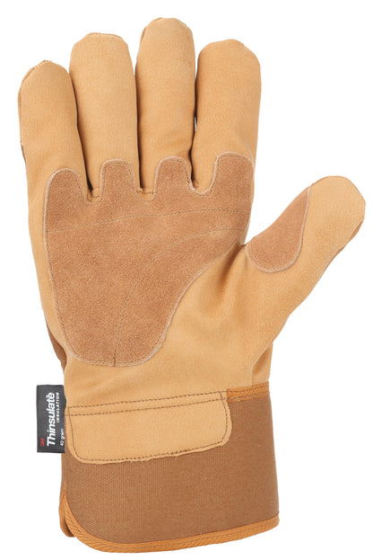 Insulated System 5 Work Glove with Safety Cuff - brown - Medium