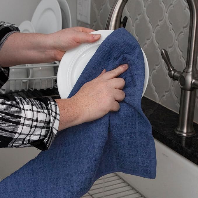 Ritz Premium Kitchen Towel and Dish Cloth Value Set: Highly Absorbent, Super