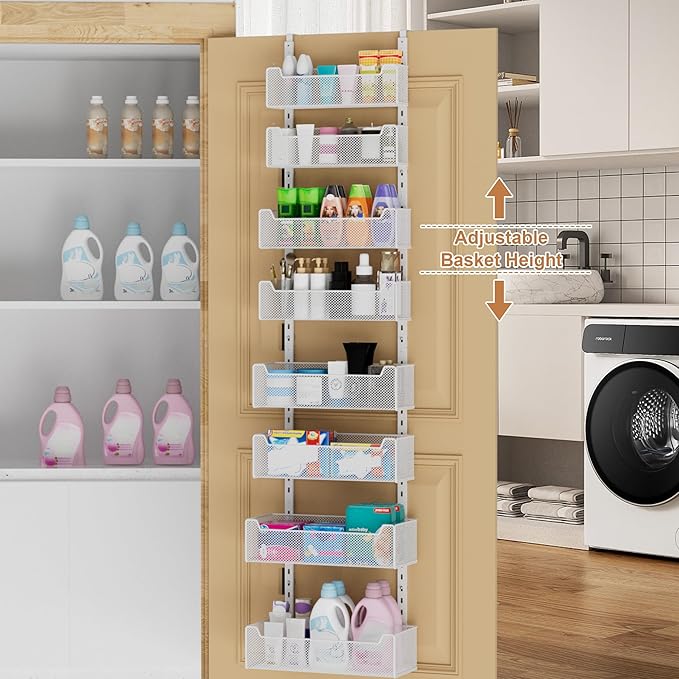 Over The Door Organizer, 8-tier Metal Door Organizer Hanging