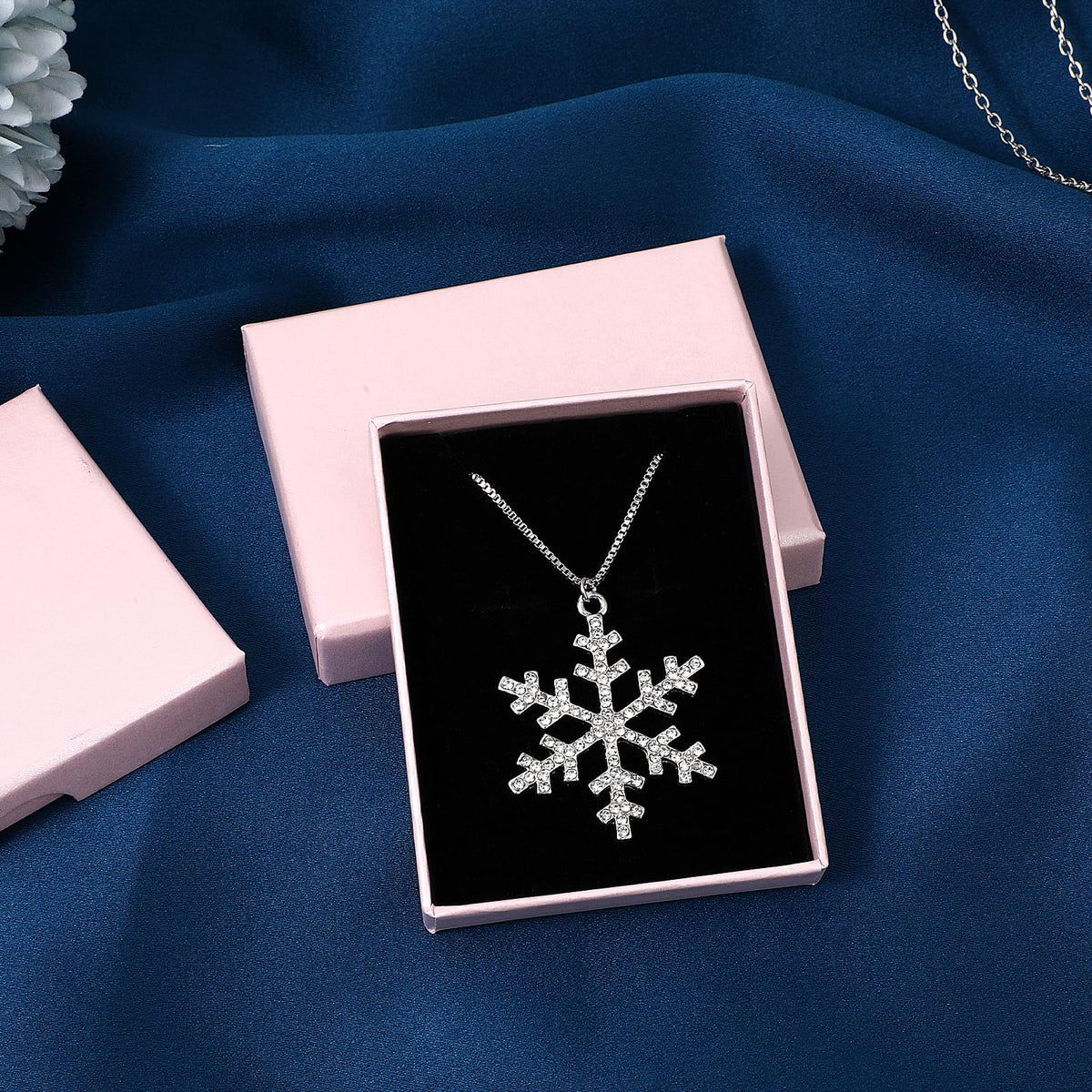 2 Pack Small Jewelry Gift Box, Cardboard Jewellery Box with Lids Pendent Storage Case Necklace Bracelet Earring Cardboard Organizer Square Jewelry Gift Boxes for Necklaces Bracelets Earrings(Pink)