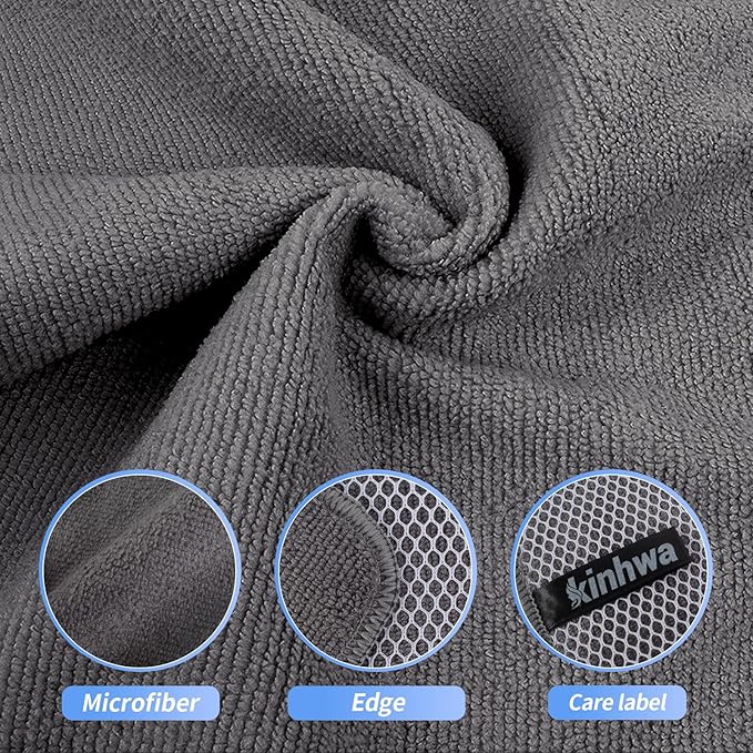 KinHwa Kitchen Washcloths for Dishes Absorbent Microfiber Dish Cloths Quick Dry