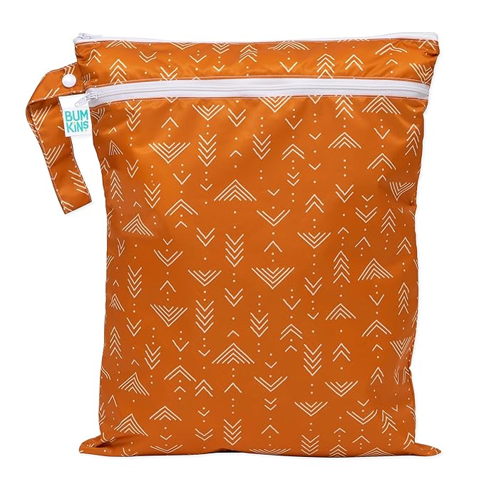 Bumkins Waterproof Wet Dry Bag for Baby, Swim Suit, Cloth Diapers, Pump Parts