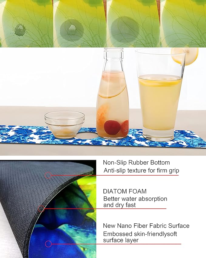 Kitchen Sink Splash Guard Faucet Mat Super Absorbent Fast Drying Mat Sink