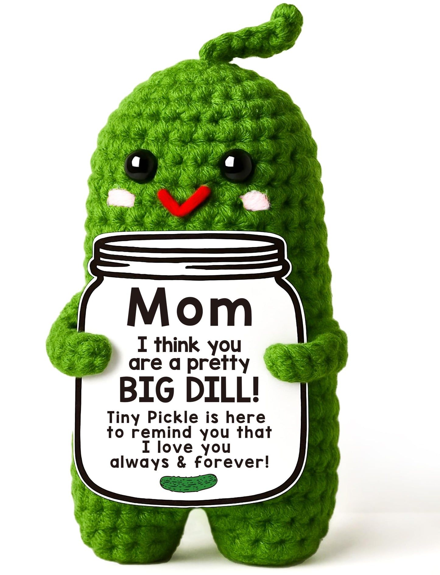 Valentines Day Gifts for Him Her Boyfriend Girlfriend, Handmade Crochet Pickle Valentines Gifts for Wife Husband, I Love You Birthday Gift To My Love Wedding Anniversary Romantic Gift for Couples