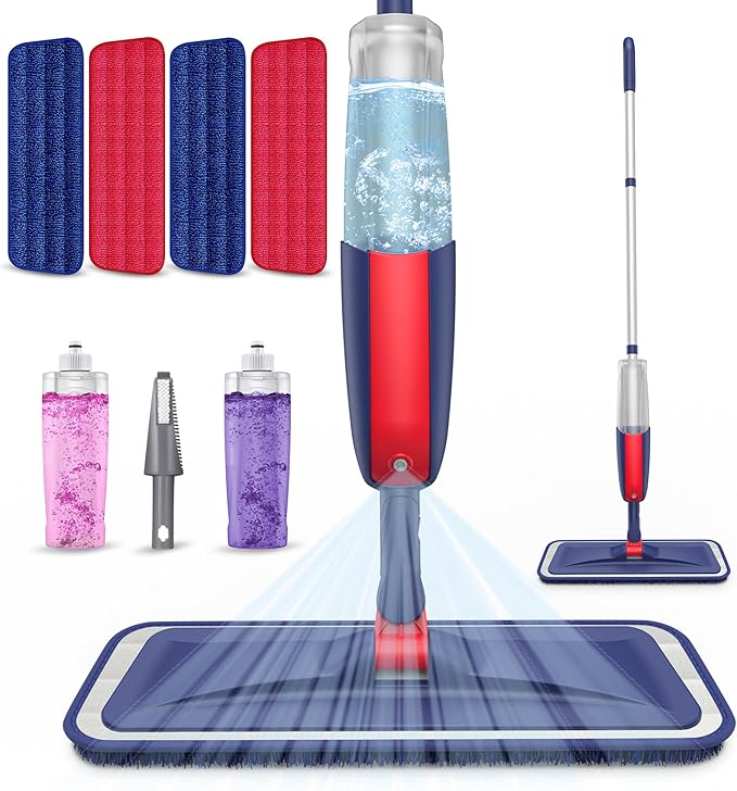 Spray Mops for Floor Cleaning: MEXERRIS Wet Dust Mops