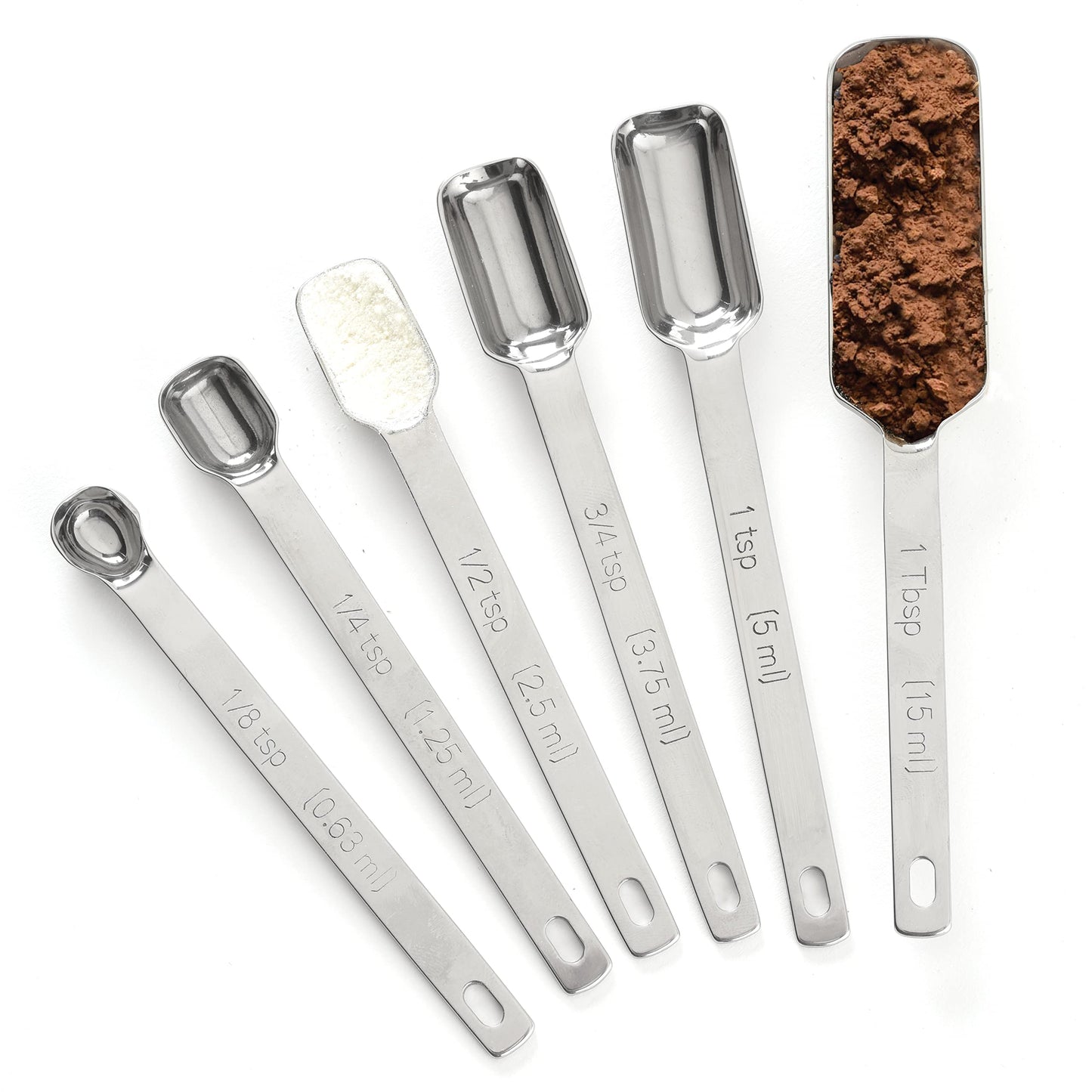 Norpro 3060 Stainless Steel Measuring Spoons, Set of 6
