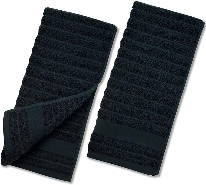Jacquotha 2-Pack Bathroom Hand Towels Ribbed – Guest Room & Spa Premium Cotton