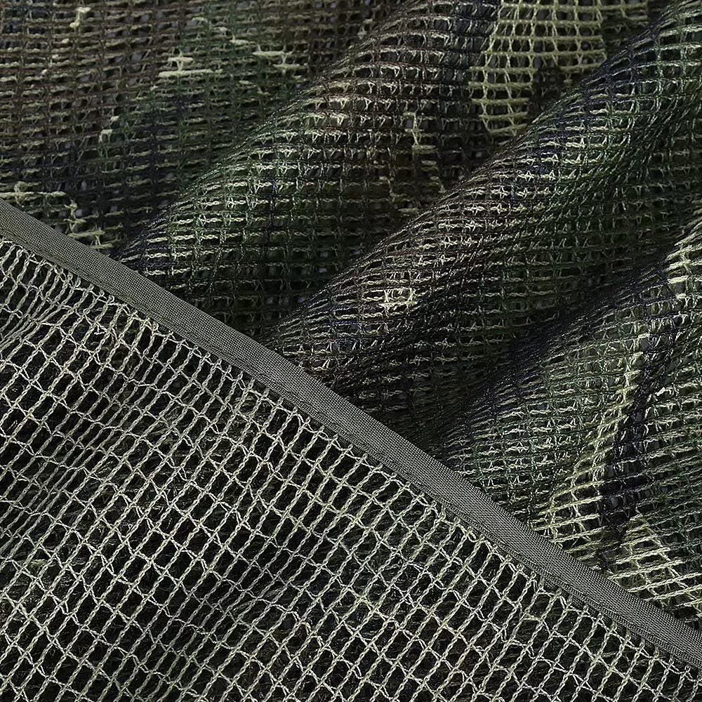 LOOGU Tactical Mesh Net Camo Scarf for Wargame,Sports & Other Outdoor Activities (Woodland Camo)