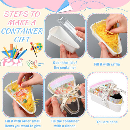 Ferrochef 36 Sets DIY Pencil Gift Box Plastic Pencil Container Teacher Appreciation Gifts for Students Back to School Treat Boxes for Teachers Thank You Gifts for Classroom School Party Favors