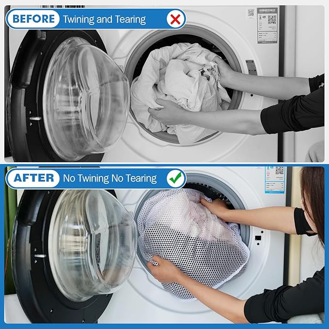 4Pcs Mesh Laundry Bags Washing Machine Mesh Wash Bags