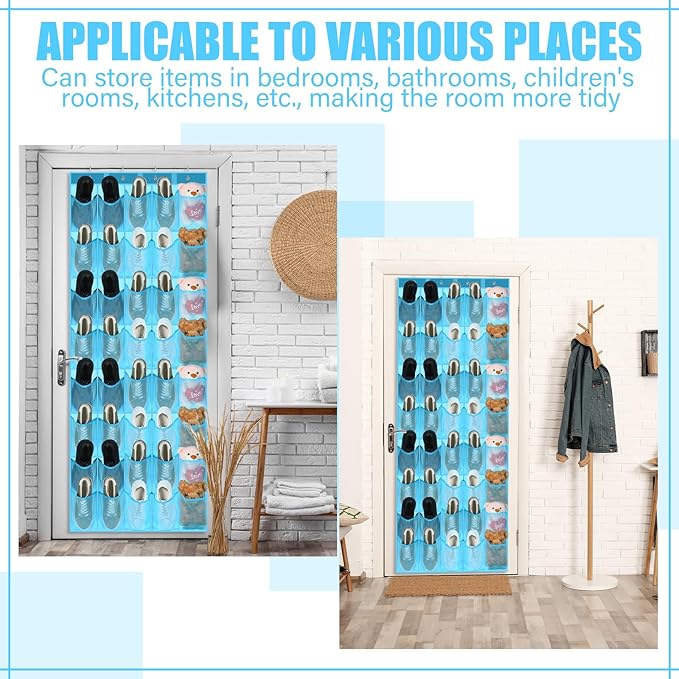 Windyun 40 over the Door Shoe Organizer Large Mesh Pocket Hanging Shoe Rack