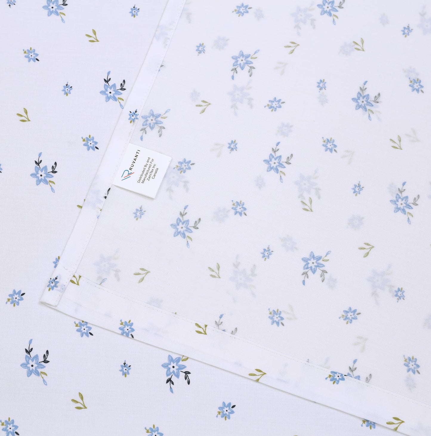 RUVANTI 100% Cotton Percale Sheets Full Size, Phulkari