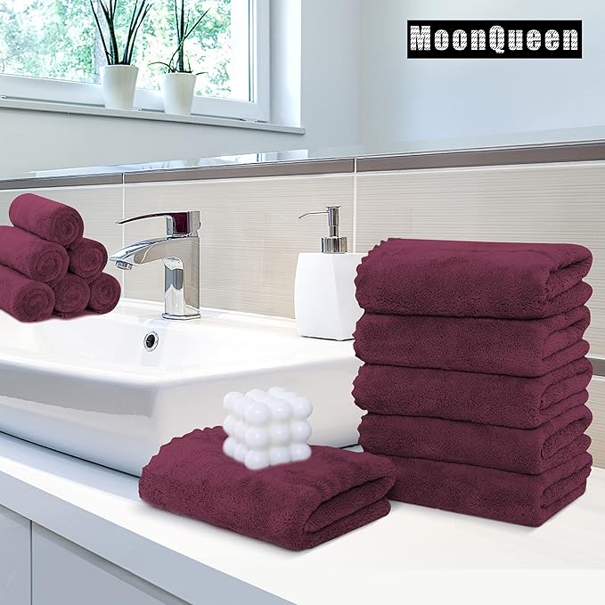 MOONQUEEN 6 Pack Premium Hand Towels