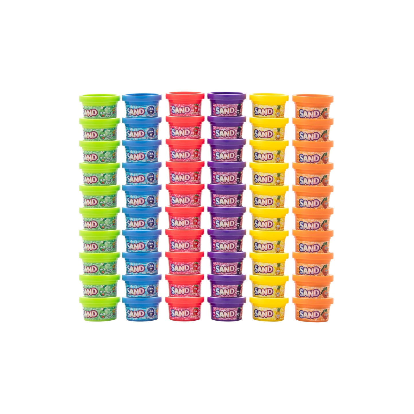 Crayola Silly Scents Play Sand – 60 Mini 1oz Tubs of Moldable Sensory Sand in 6 Bright Colors | Easter Day Party Favors, Classroom Prizes, Sensory Toys, Fidget & Creativity