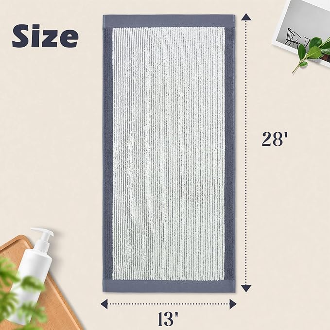 Cleanbear Gray Hand Towels for Bathroom