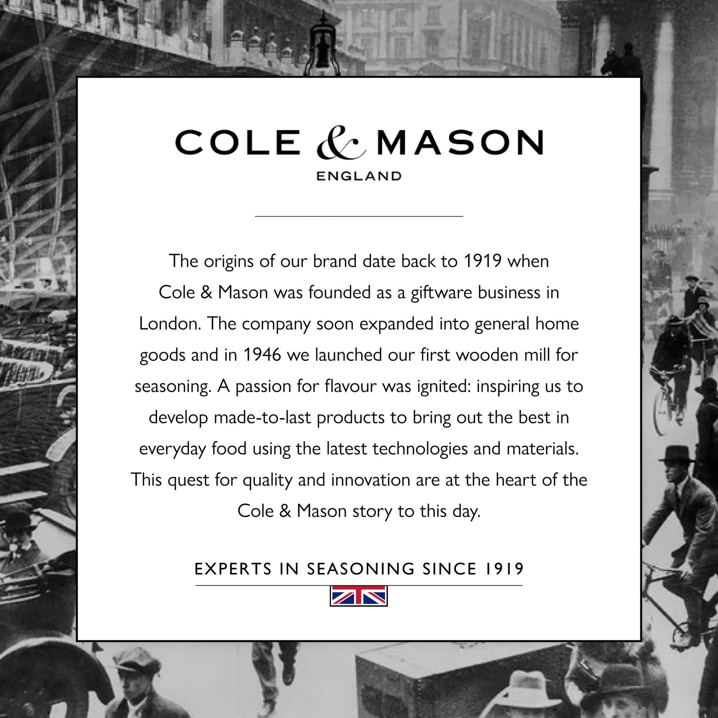 Cole & Mason London Refillable Spice Mill - Kitchen & Home Accessory - Salt and Pepper Grinder Set with Ceramic and Carbon Steel Mechanism - 7", Natural Beech