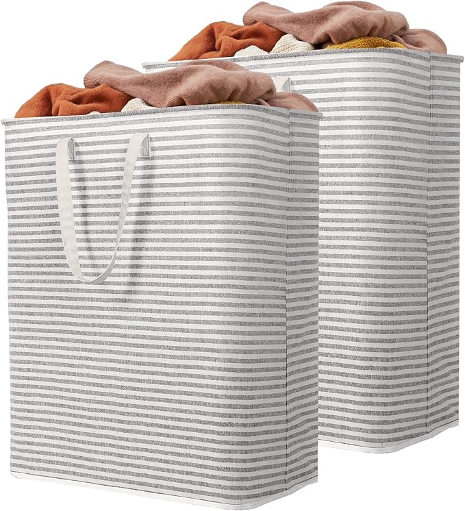 Lifewit 2 Pack Laundry Hamper Large Collapsible Laundry Baskets, Freestanding