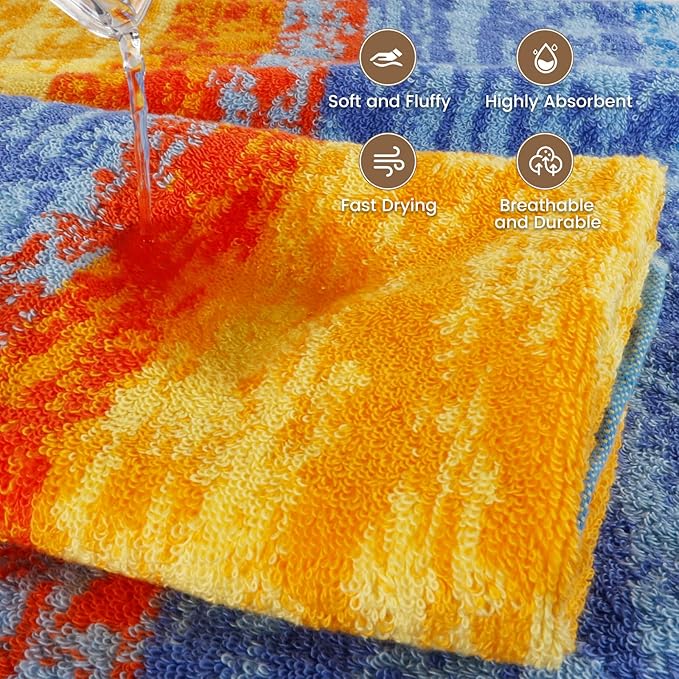 SEMAXE Luxury Bath Towel for Bathroom, 100% Cotton Towel