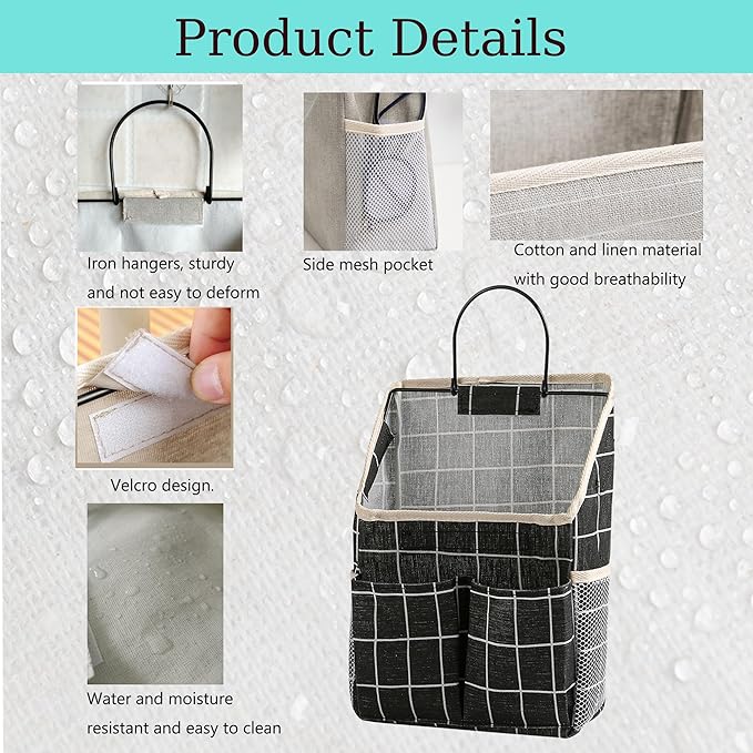 2pcs Wall Hanging Storage Bag, Wall Hanging Organizer Bags