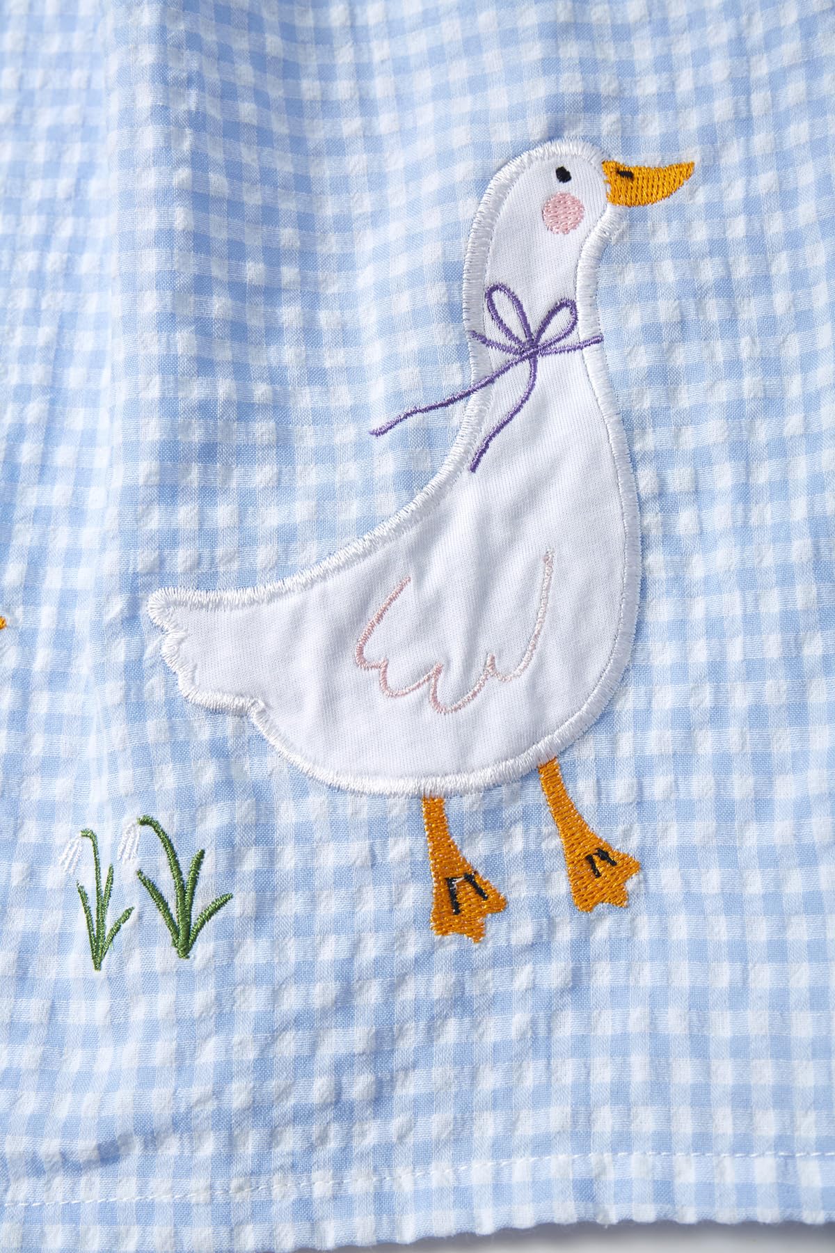 FreeLu Toddler Girls Cotton Summer Short Sleeve Dress Cartoon Print Casual Jersey Dresses(3T,Blue Ducks)