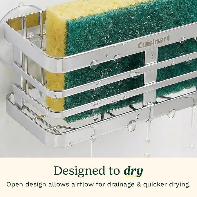 Cuisinart Sponge Holder for Kitchen Sink—Metal Sink Caddy