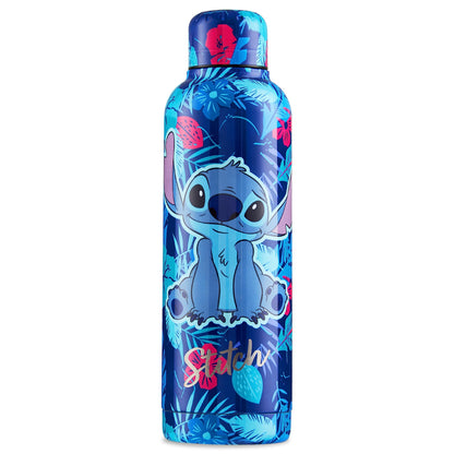 Disney Stitch Insulated Water Bottle - 515ml Stainless Steel Metal Drinks Bottle Teenagers Hot or Cold - School Sports Travel - Stitch Gifts
