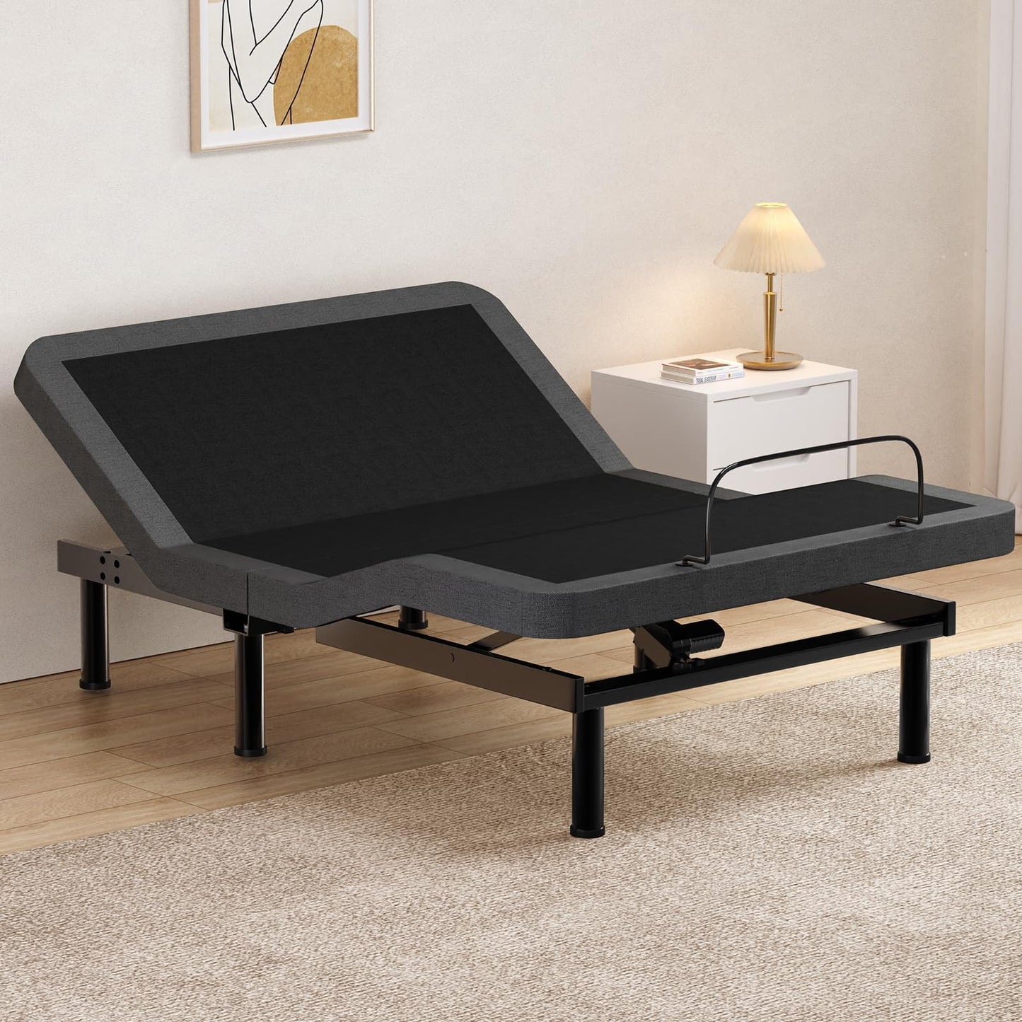 Queen Size Adjustable Bed Frame,10 Inch Gel Memory Foam Mattress, Adjustable Bed Base with Adjustable leg height,Separate Head/Foot Lift,Easy Assembly,Smart Electric Beds, Anti-Snore/Zero Gravity