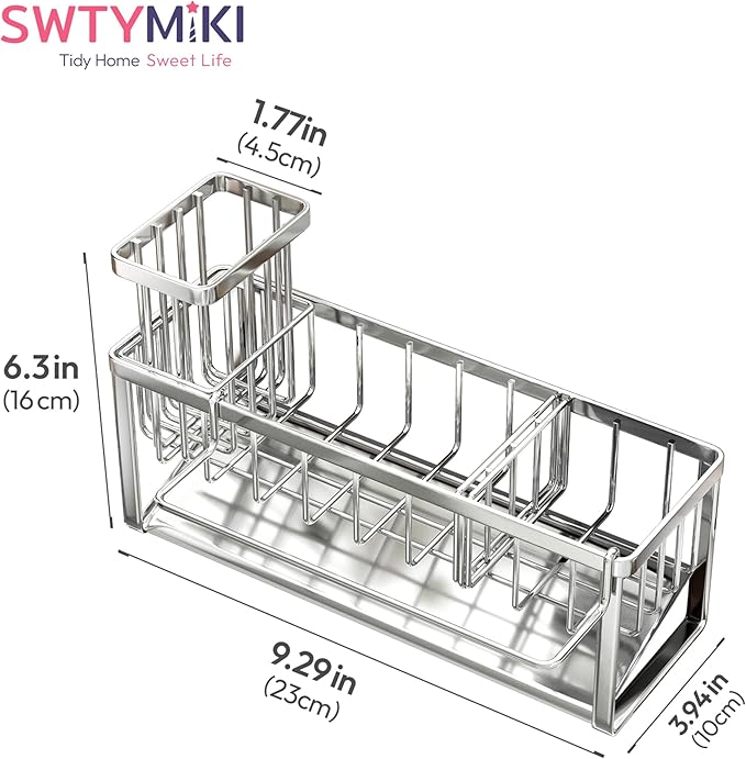 SWTYMIKI Sponge Holder for Kitchen Sink
