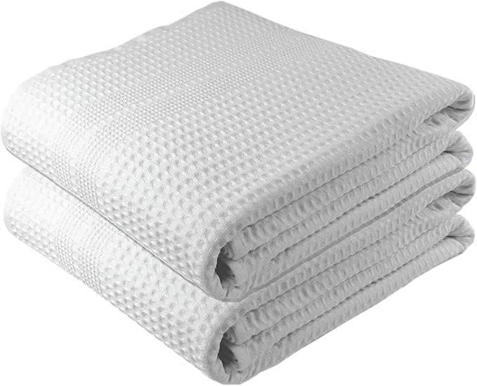 GILDEN TREE Waffle Bath Sheet Large Bath Towels Quick Dry Thin Body Towels