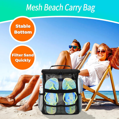 Dorm Room Essentials for Guys Girls Boys, Quick Dry Mesh Shower Caddy Portable, Large Capacity Toiletry Bag with Hanging Hook, Travel Beach Camping Cruise Ship Essentials, Birthday Gifts for Women Man