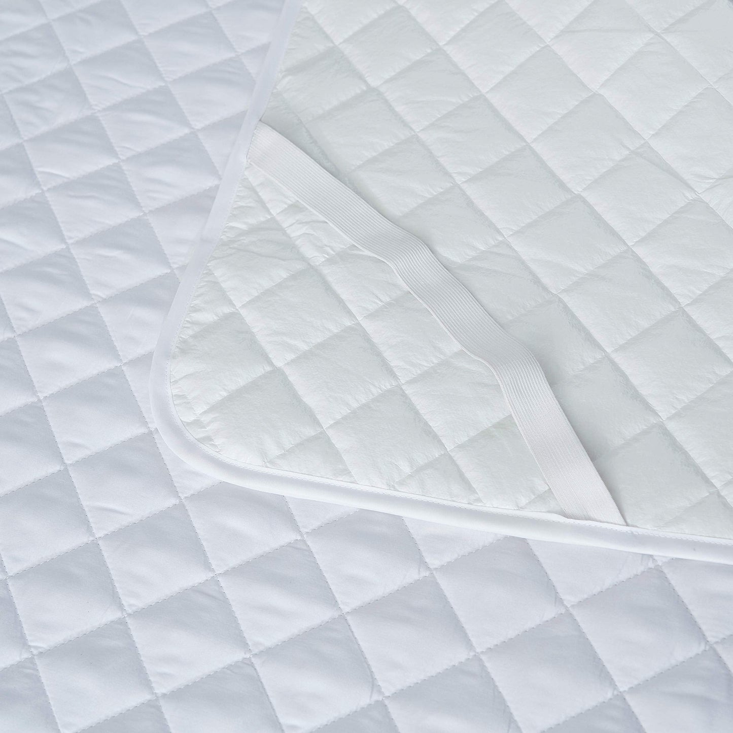 Elif Queen Size Mattress Protector, Waterproof, Quilted Cover Pad with Elastic Band Straps for Kids, Soft&Comfortable, Breathable, Vinyl Free (Queen)