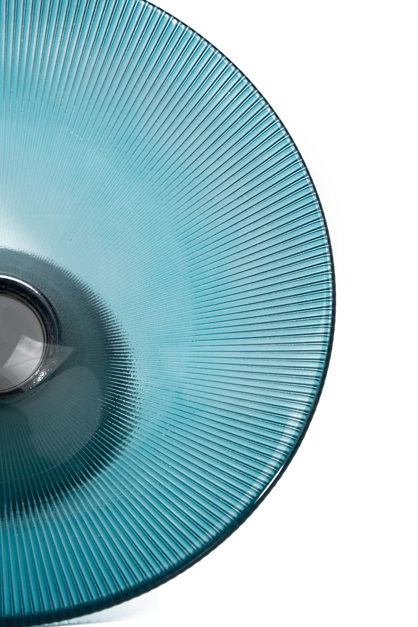 Tapered Glass Decorative Bowl (Green), 9.8 Inches Handblown Glass Bowl with Modern Two-Tone Cone Shape,Decorative Fruit Bowl for Home Decor, Table Centerpiece, Kitchen Island, and Dining Decor